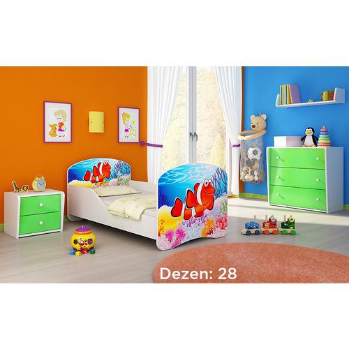 Deciji krevet ACMA I 180x80 + dusek 6 cm28 slika 1