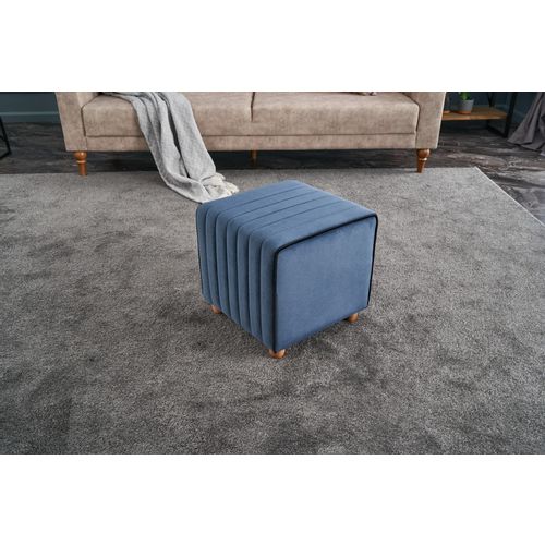 Atelier Del Sofa Tabure, Plava, Mona Puf - Blue slika 2