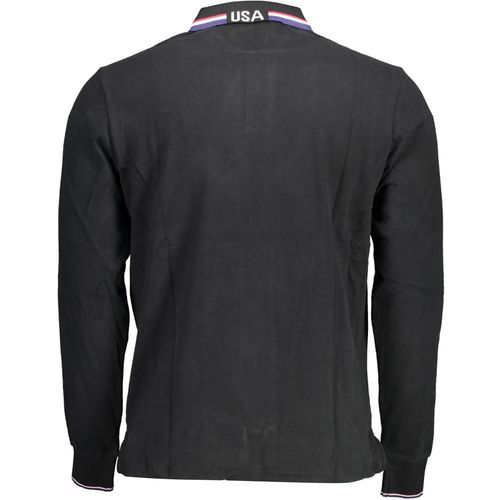 US POLO MEN'S LONG SLEEVED POLO BLACK slika 2