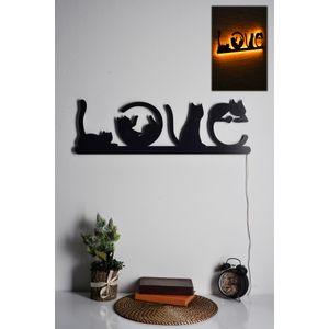 Cat Love - Yellow Yellow Decorative Led Lighting