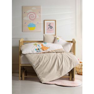 Kiddo - Set prekrivača za bebe u krem bijeloj boji, Ranforce pamuk