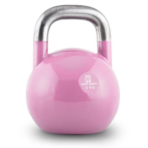 Capital Sports Compket 8 girja kettlebell, Ružičasta slika 1