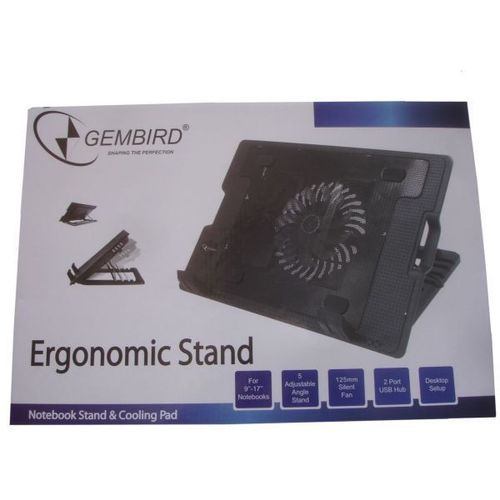 N2000IV** Gembird hladnjak za laptop, 15-17 180mm Fan-CONTROL, 2xUSB, 365x265mm, Ergo Stand(599) slika 2