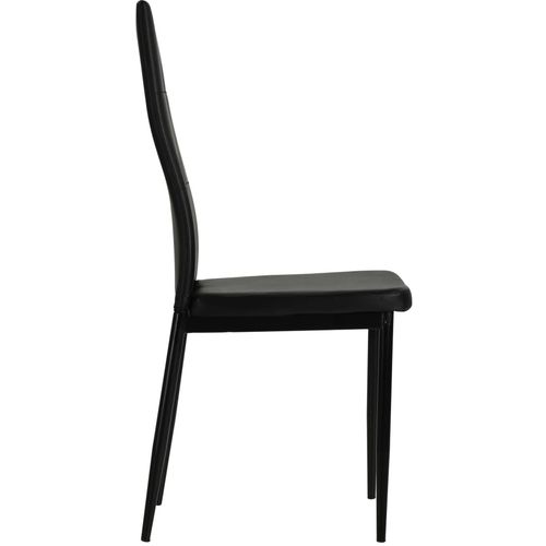 Blagovaonske stolice od umjetne kože 4 kom crne slika 31