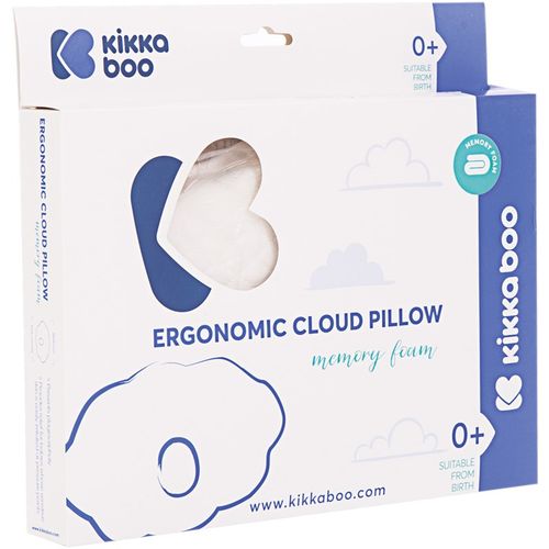 Kikka Boo Ergonomski jastuk od memorijske pjene Velvet Oblak, White  slika 2