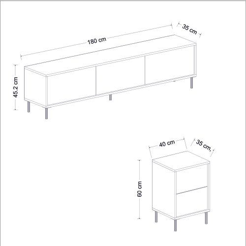 Woody Fashion TV jedinica, Imaj - Anthracite slika 10