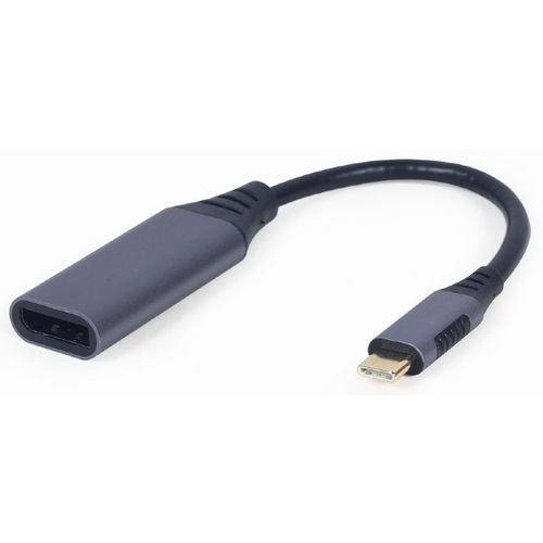 Gembird A-USB3C-DPF-01 VIDEO Adapter 4K USB-C to DisplayPort, M/F, Cable, Space Grey slika 1