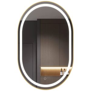 LED ogledalo OLL 60x90 cm Brush Gold