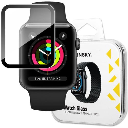 Wozinsky Watch Glass Hybrid Glass za Apple Watch 3 42mm / Watch 2 42mm / Watch 1 42mm crno slika 1
