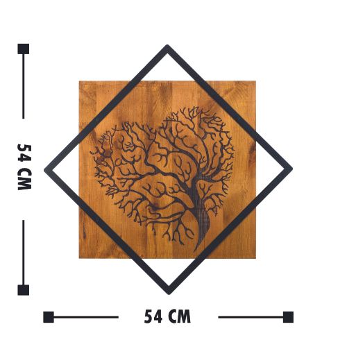Dekorativni Zidni Ukras 'Tree 2 Walnut' u Crnoj Boji slika 3