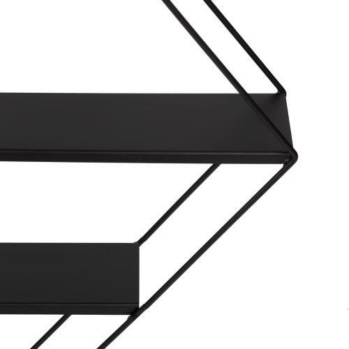 Casey Black Wall Shelf slika 6