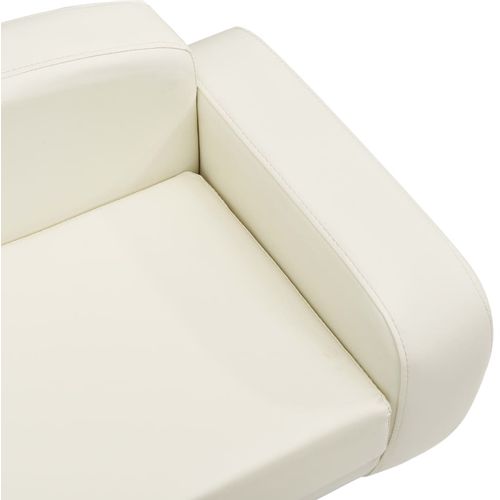 Sofa za pse krem-bijela 80 x 50 x 40 cm od umjetne kože slika 7