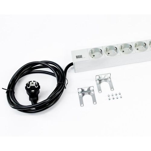 Bach Mann PDU Basic ALU 19"1U 9xšuko, 16A, kabl 2m slika 2