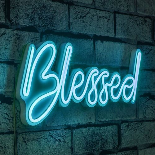 Wallity Ukrasna plastična LED rasvjeta, Blessed - Blue slika 9