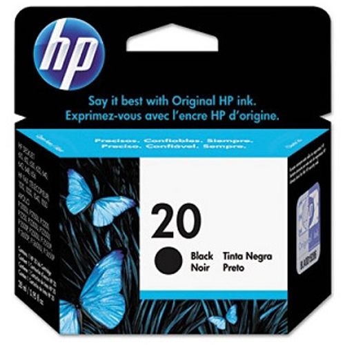 HP ink C6614D blk, No.20 slika 1