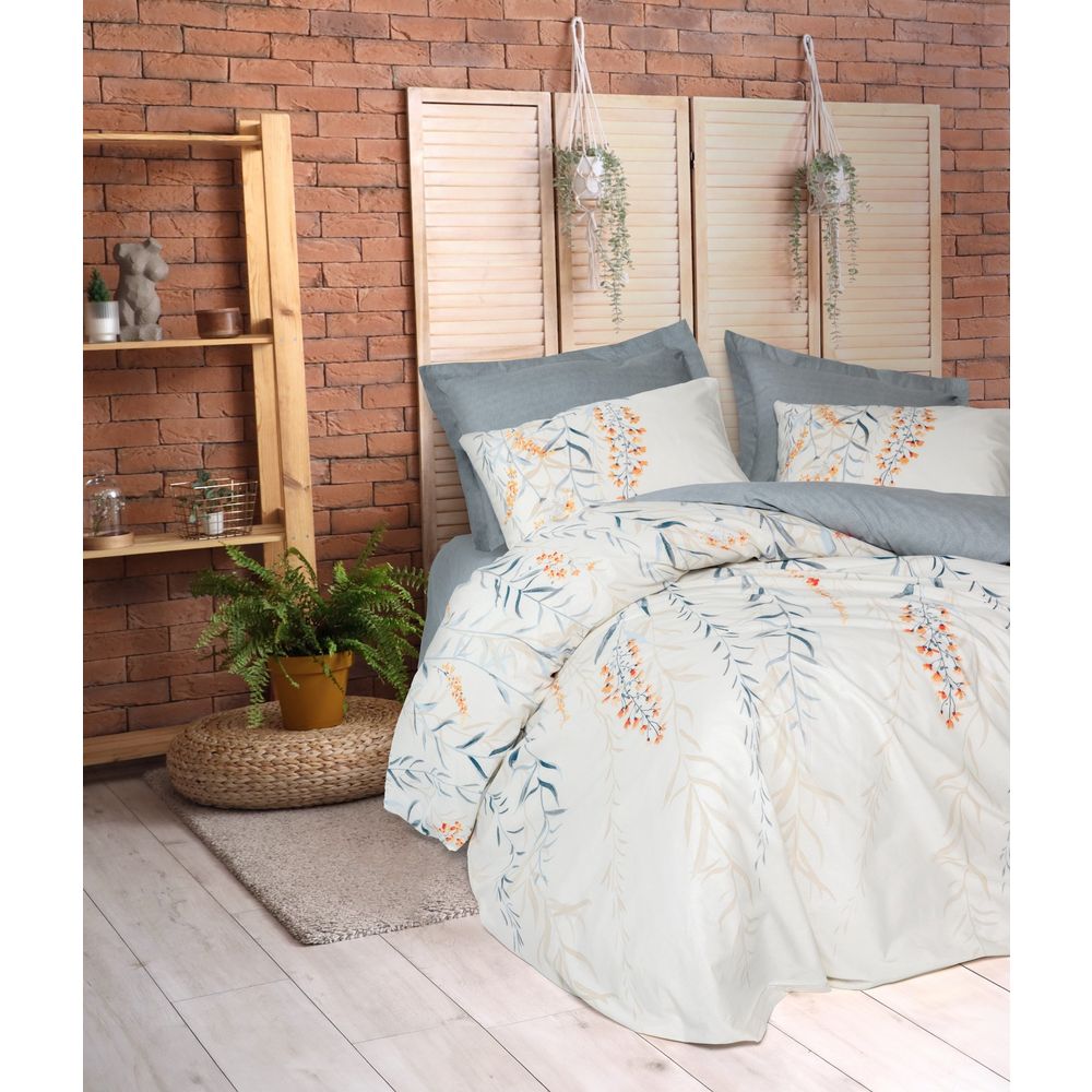 Ranforce single XXL pokrivač set Hiedra u indigo plavoj boji slika 1