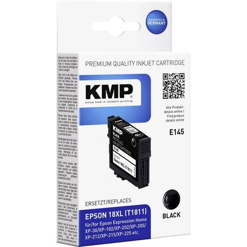 KMP tinta zamijenjen Epson T1811, 18XL kompatibilan  crn E145 1622,4001 slika 1