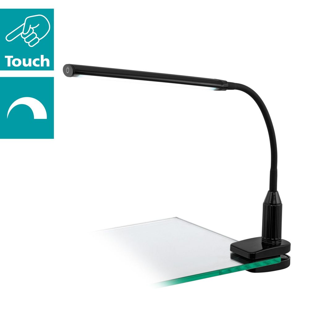 Eglo Laroa stolna, /1, led, 4,5w, 550lm, s kvač. Na dodir, dimabilna crna  slika 3