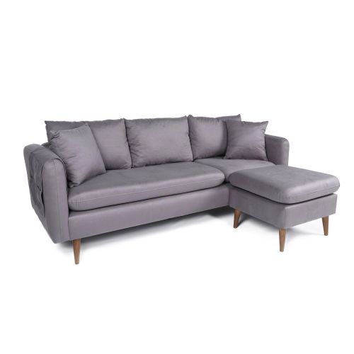 Atelier Del Sofa Sofia Ugaoni Kauč Desni Ugao - Siva slika 4