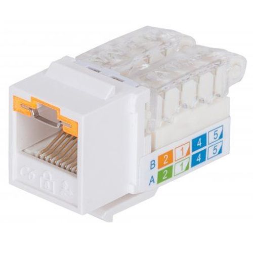 Intellinet Locking Cat6 Keystone Jack, UTP, beli slika 1