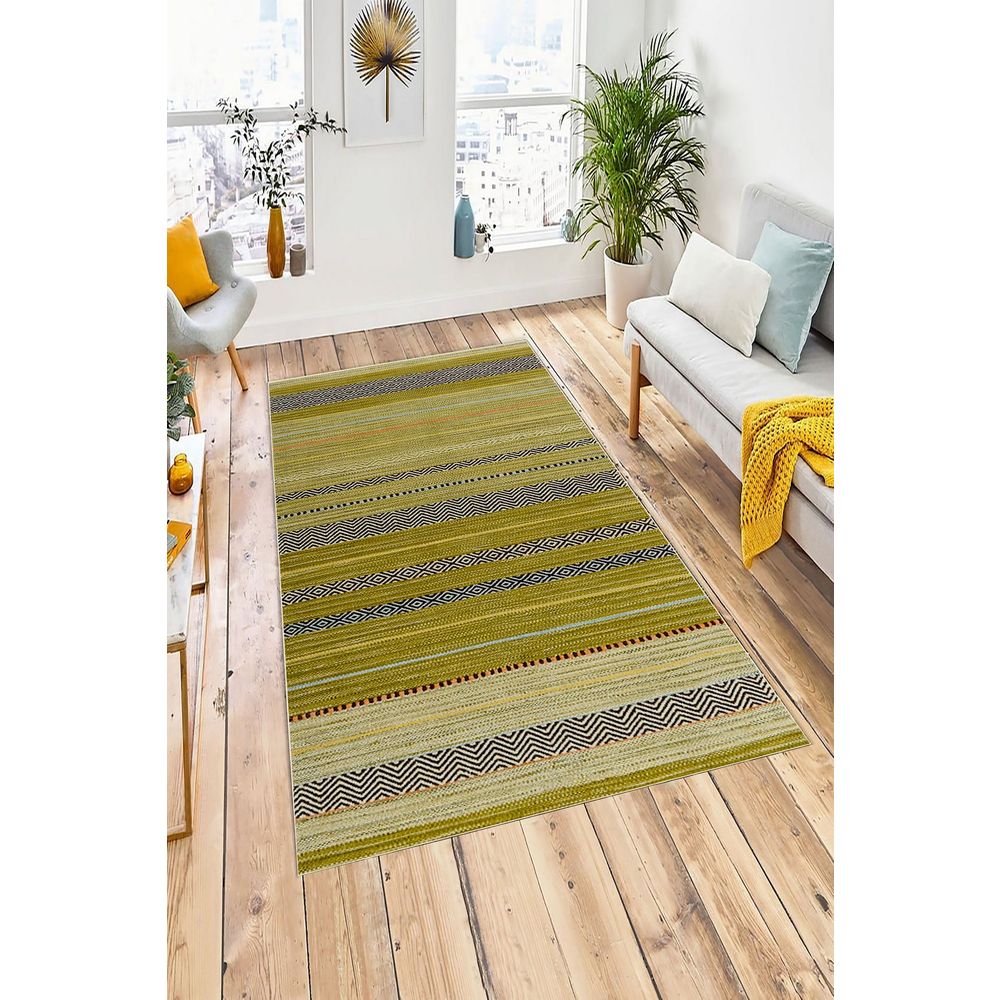 Zeleni Hodnički Tepih W947 (80 x 150 cm) slika 1