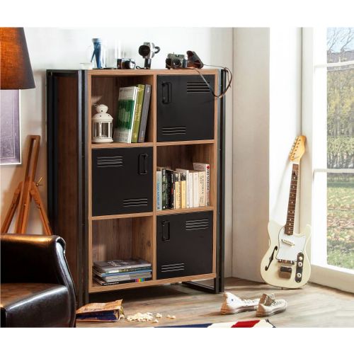 Cosmo Neva Atlantic PineBlack Bookshelf slika 1