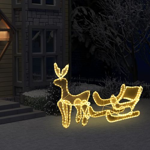 Božićna rasvjeta sob i sanjke s mrežom i 216 LED žarulja slika 17