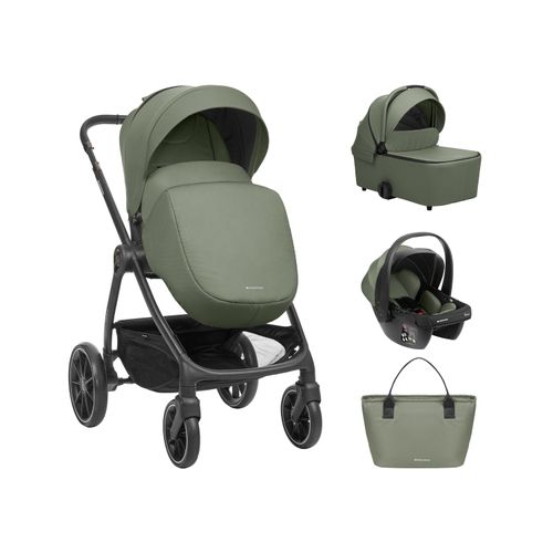 Kikka Boo kolica 3u1 Modena + košara + autosjedalica - Army Green slika 1