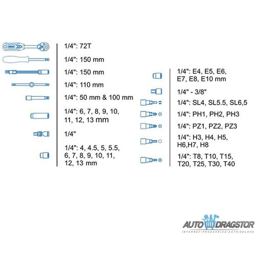 SET ALATA 56KOM slika 2