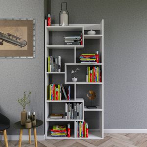 Hanah Home Kuttap - White White Bookshelf