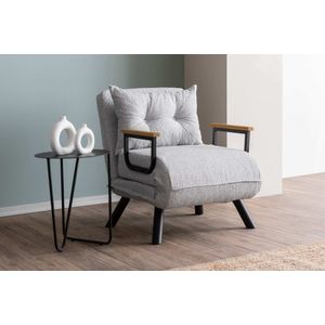 Sando Single - Siva Sofa na Razvlačenje od Teddy Tkanine