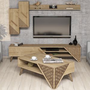 Beril - Set namještaja za dnevnu sobu od hrasta