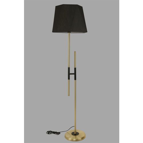 Felix Eskitme Lambader Altıgen Siyah Abajurlu Black Floor Lamp slika 2