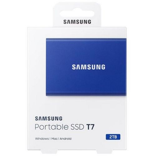 SAMSUNG Portable T7 2TB plavi eksterni SSD MU-PC2T0H slika 2