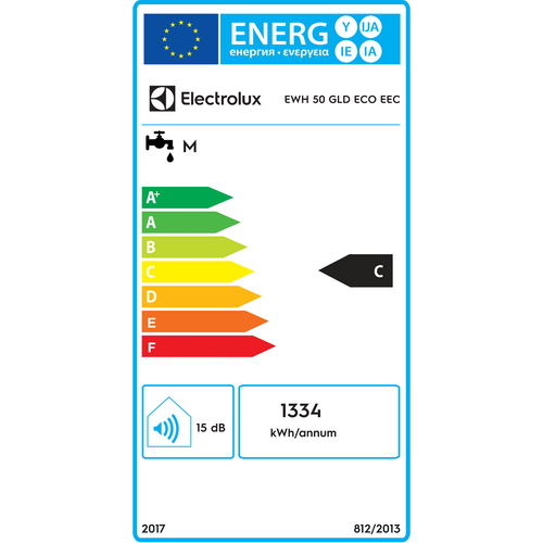 Electrolux Bojler 50 lit., Cijevni električni grijač (TEN), 2kW, IPX4 - EWH 50 GLD Eco EEC slika 6