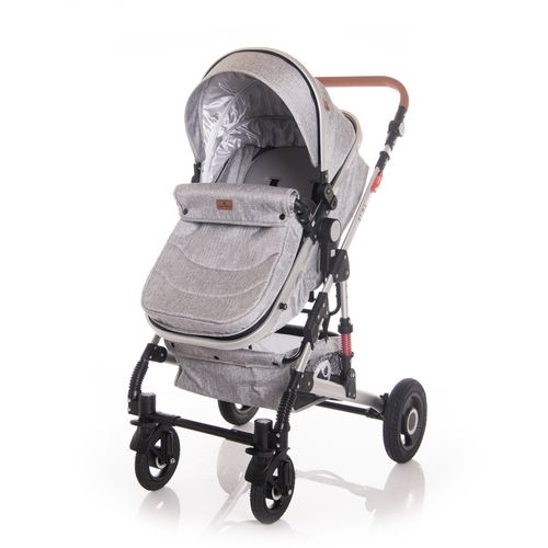 LORELLI ALBA PREMIUM Kolica 3u1 Light Grey: Košara + Autosjedalica + Zimska Navlaka (Omj+) - (do 15kg/96cm) slika 5