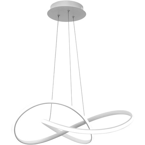 TOOLIGHT Stropna viseća svjetiljka prsten moderna LED + daljinski upravljač APP396-CP bijela slika 7