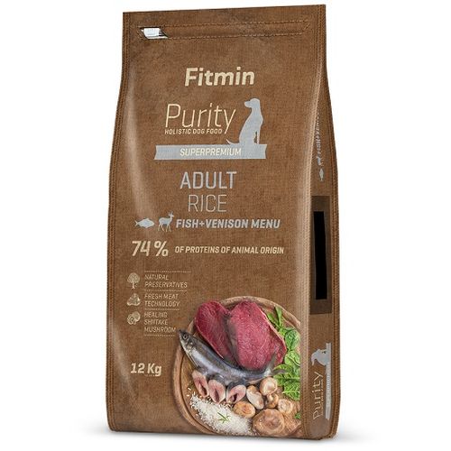 Fitmin Dog Purity Adult Riba & Divljač sa Pirinčem, hrana za pse 12kg slika 1