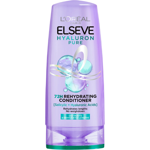 L’Oréal Paris Elseve Hyaluron Pure balzam za dehidriranu kosu koja se brzo masti 200ml slika 1