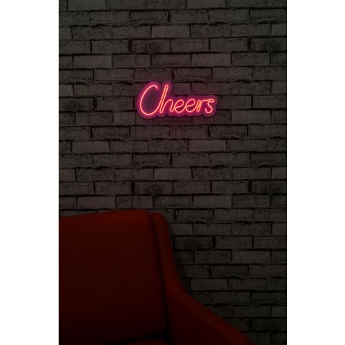 Wallity Ukrasna plastična LED rasvjeta, Cheers - Pink slika 2