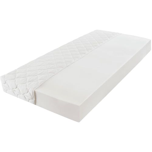 Krevet od umjetne kože s madracem bijeli 180 x 200 cm slika 46
