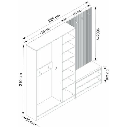 Noah - 8290 White Hall Stand slika 8