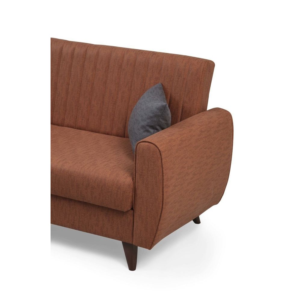Alkon - Sofa na razvlačenje za 2 osobe u crvenoj boji slika 3