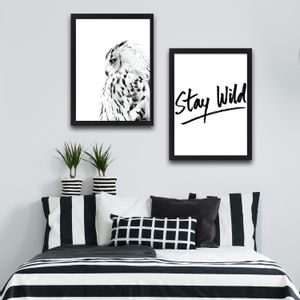 Wallity Uokvirena slika (2 komada), Stay Wild Set 2