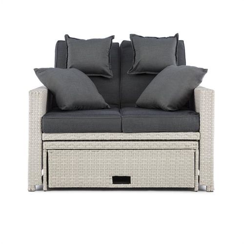 Blumfeldt Komfortzone rattan-lounge-sofa, Bijela slika 5