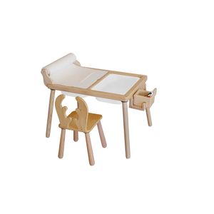 Woody Fashion Dječji stol set Roll and Chair - White