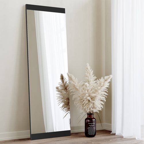 Woody Fashion Ogledalo, Boy Aynası Dekoratif Basic Siyah 40x120 slika 2