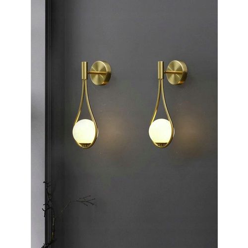 TOOLIGHT Zidna svjetiljka Staklena kugla Zlatna APP603-1W slika 10