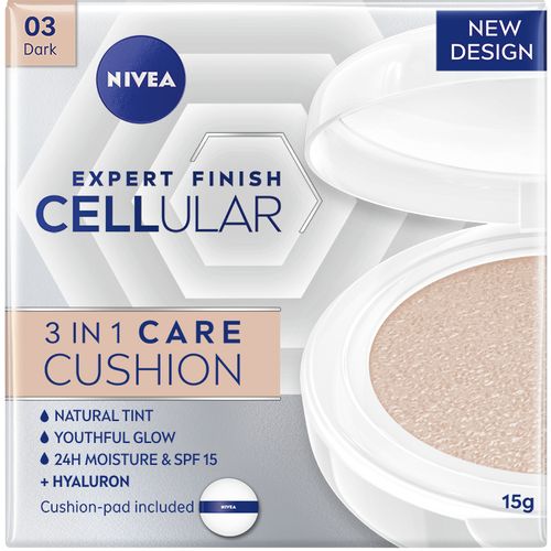 NIVEA Hyaluron Cellular Filler 3u1 Cushion za negu lica -  dark 15g slika 1