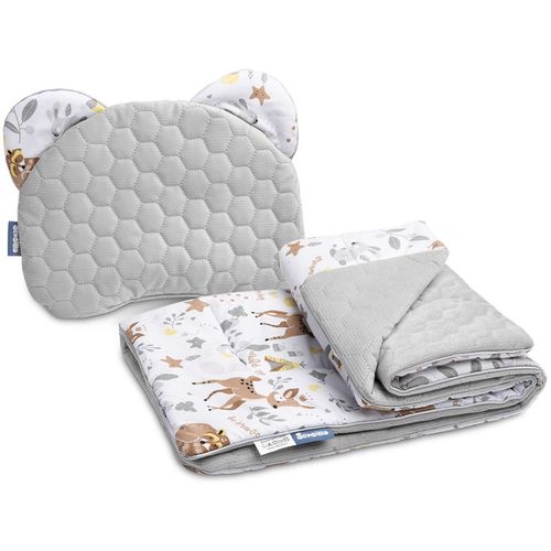 Set dječje posteljine deka + jastuk šumske životinje slika 1